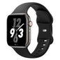 Sport Band Compatible with Apple Watch 38mm 40mm 41mm 42mm 44mm 45mm 46mm 49mm, Replacement Soft Silicone Strap Wristbands for iWatch Series 11/10/9/8/7/6/5/4/3/2/1 Ultra SE Women Men, Space Gray