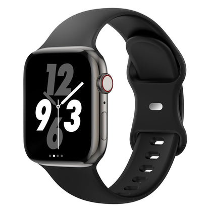 Sport Band Compatible with Apple Watch 38mm 40mm 41mm 42mm 44mm 45mm 46mm 49mm, Replacement Soft Silicone Strap Wristbands for iWatch Series 11/10/9/8/7/6/5/4/3/2/1 Ultra SE Women Men, Space Gray