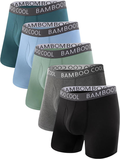 BAMBOO COOL Ultra Soft & breathable Mens Underwear Boxer Briefs Pack