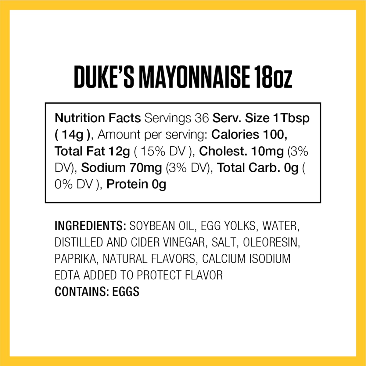 Duke’s Real Mayonnaise Jar – Original Smooth & Creamy Taste, 48 Ounce (Pack of 1)