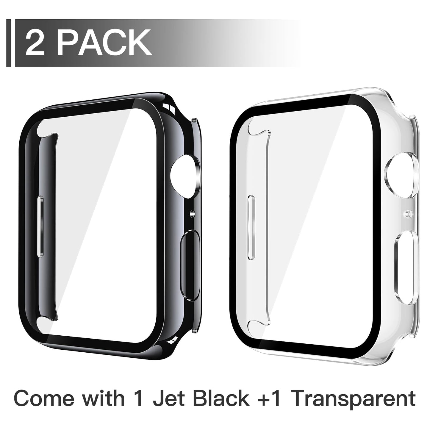 Misxi 2-Pack Waterproof Case for 46mm Apple Watch Series 11/10