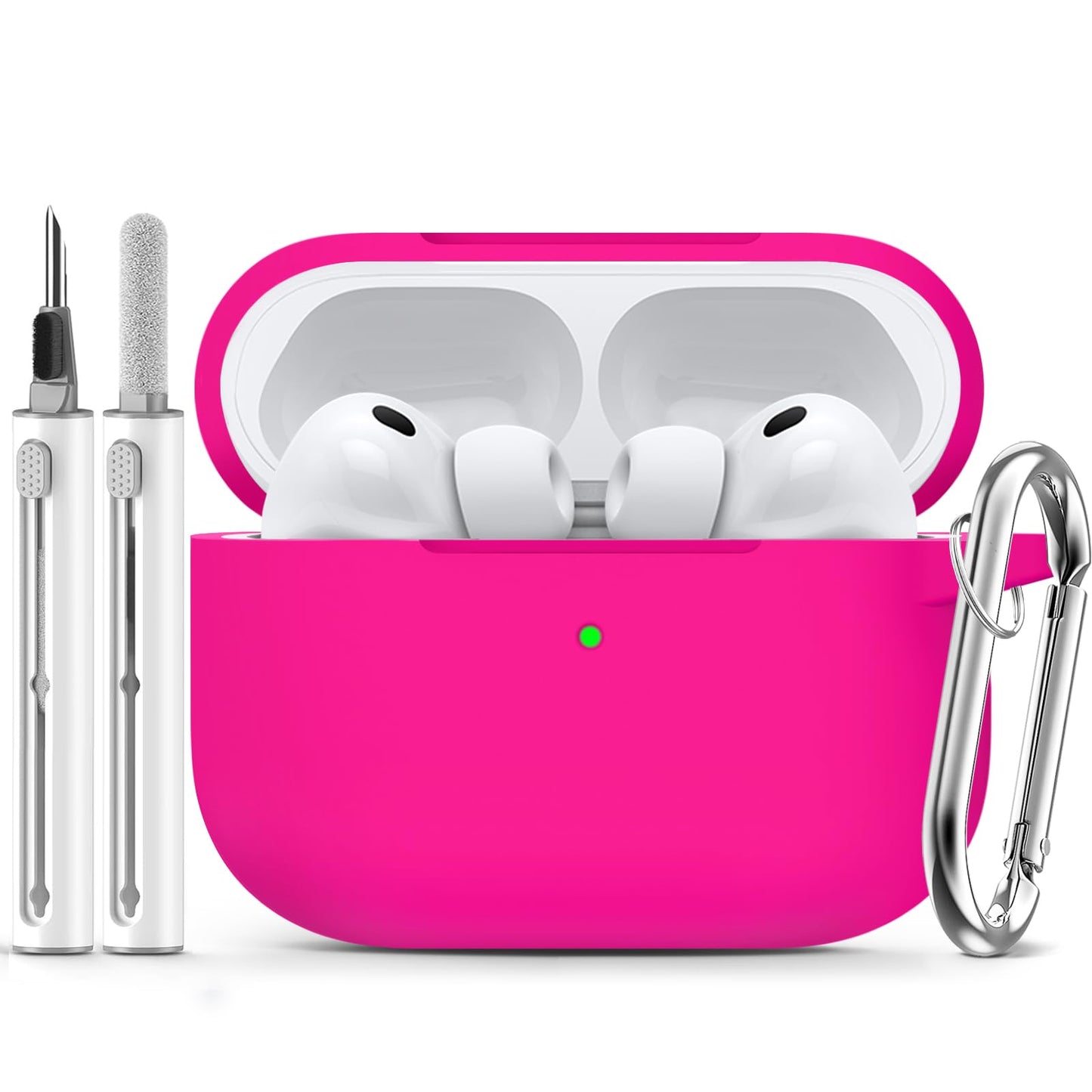Ljusmicker for AirPods 4 Case 2024 with Cleaner Kit,Milk Tea