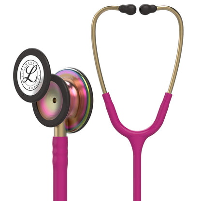 3M Littmann Classic III Monitoring Stethoscope, 5803, More Than 2X as Loud, Weighs Less, Stainless Steel Black-Finish Chestpiece, 27" Black Tube, Stem and Headset