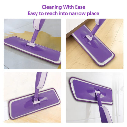 Spray Wet Mops for Floor Cleaning: Hardwood Floor Mop Refillable Dust Mop