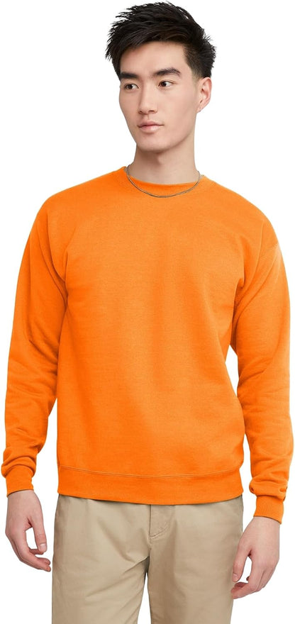 Hanes Men's Sweatshirt, EcoSmart Fleece Crewneck Sweatshirt, Big & Tall Available, 1 or 2-Pack