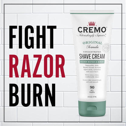Cremo Shaving Cream for Men, Cooling, 6 Fl Oz