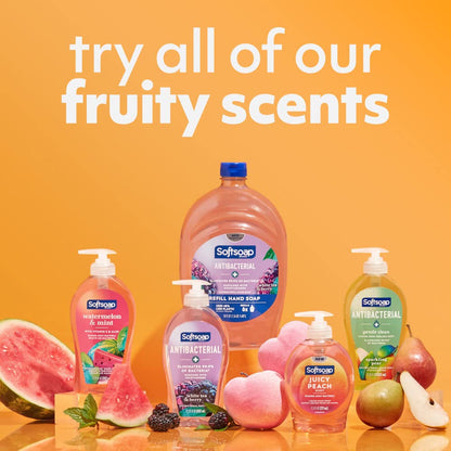 Softsoap Antibacterial Liquid Hand Soap, White Tea & Berry Scent, 50 fl oz