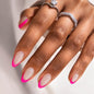 BTArtbox Press On Nails, Vanilla Cream, Short Square, Ombre Peach, 32Ct