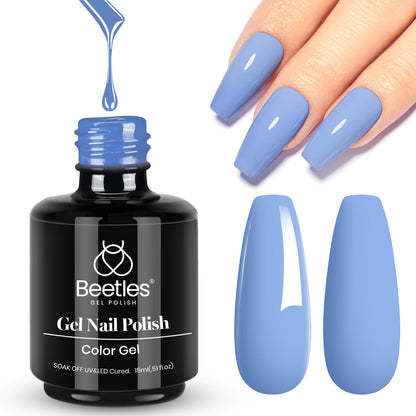 Beetles Purple Gel Nail Polish, 1 Pcs 15ml Purple Gel Polish