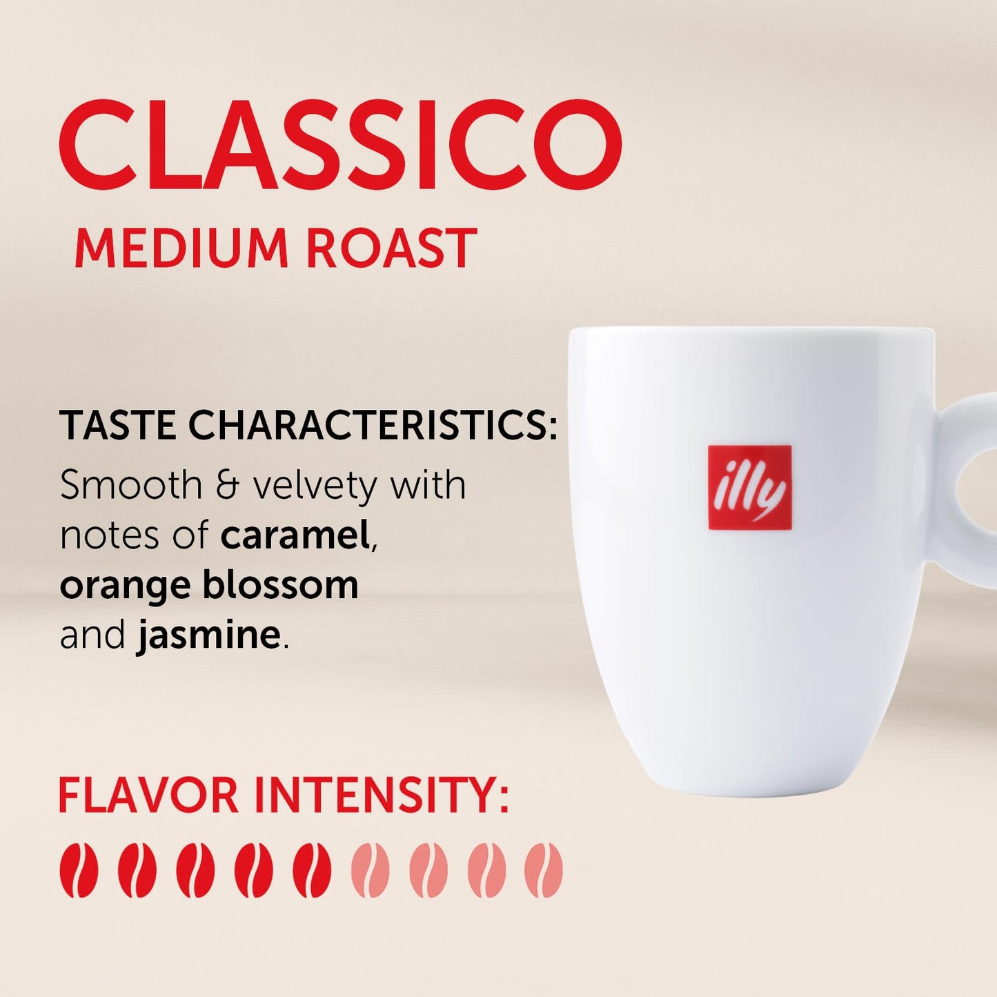 illy Intenso Ground Espresso Coffee, Bold Roast, Intense, Robust and Full Flavored With Notes of Deep Cocoa, 100% Arabica Coffee, No Preservatives, 8.8 Ounce Can (Pack of 1)