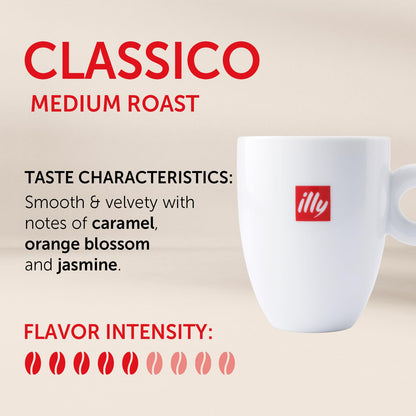 illy Intenso Ground Espresso Coffee, Bold Roast, Intense, Robust and Full Flavored With Notes of Deep Cocoa, 100% Arabica Coffee, No Preservatives, 8.8 Ounce Can (Pack of 1)