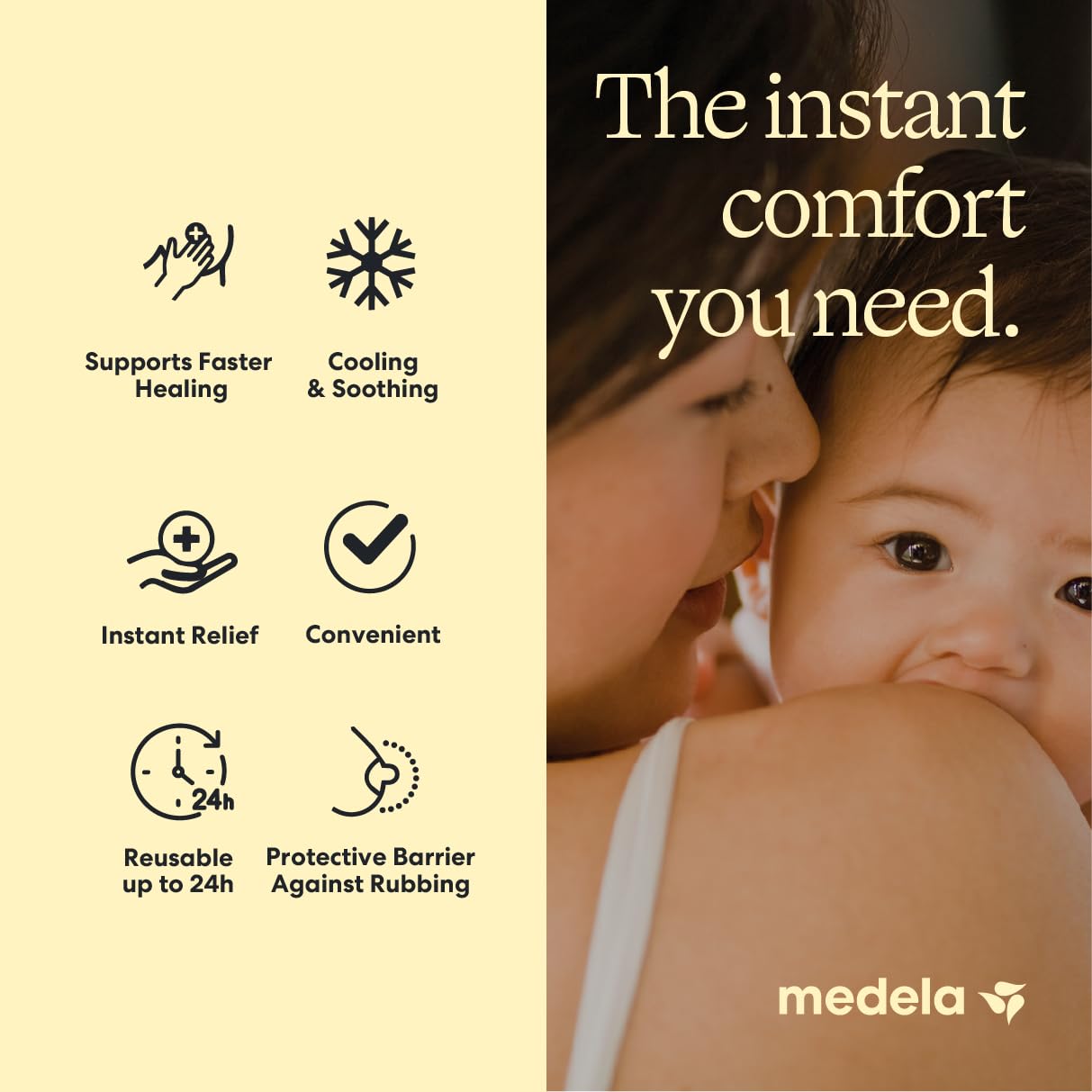 Medela Nipple Rescue Kit, Purelan Lanolin Nipple Cream 7g + 2 Hydrogel Pads