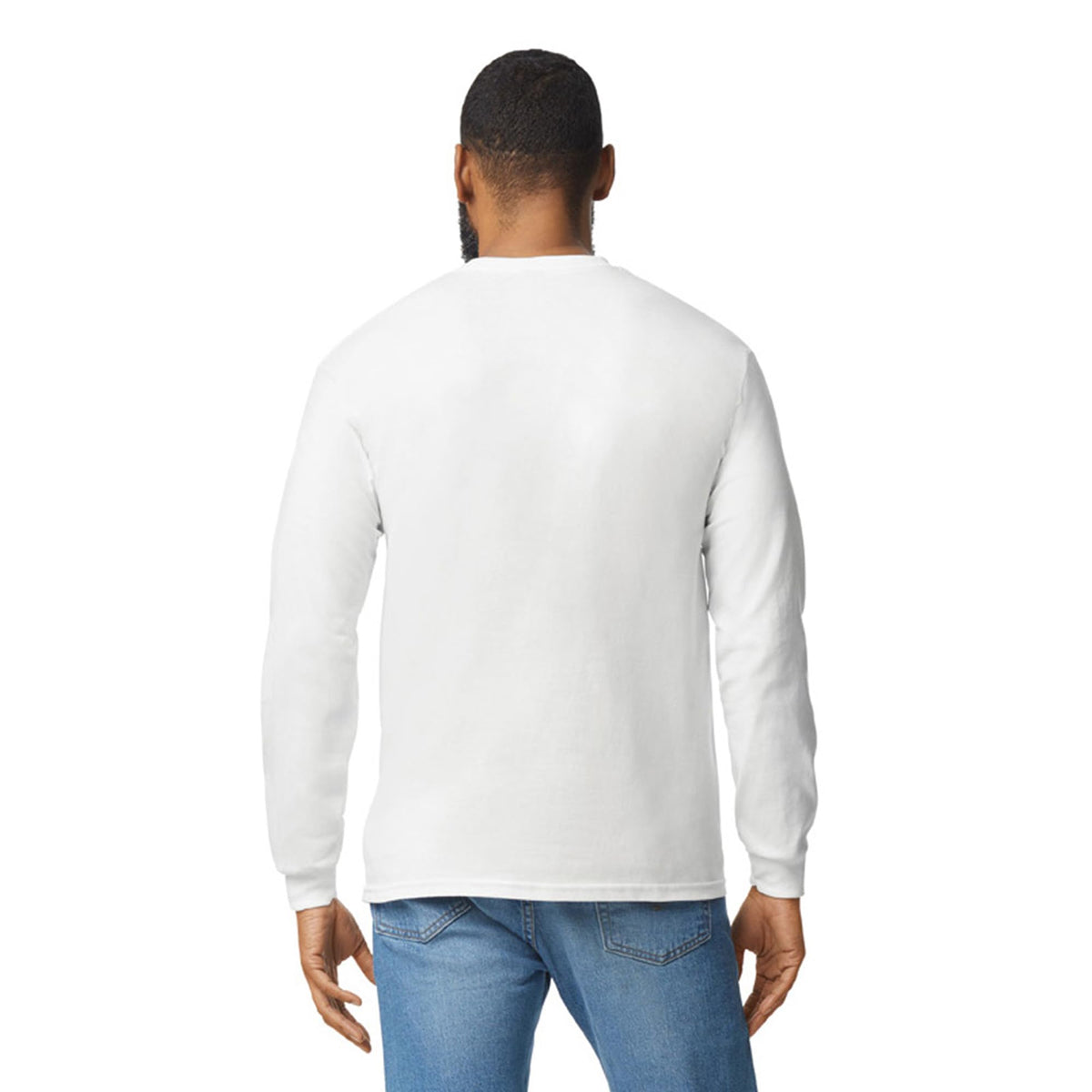 Gildan Adult Heavy Cotton Long Sleeve T-Shirt, Style G5400, 2-Pack