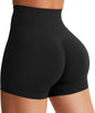 YEOREO SoftHue Women's Biker Shorts Workout Hidden Scrunch Gym Shorts