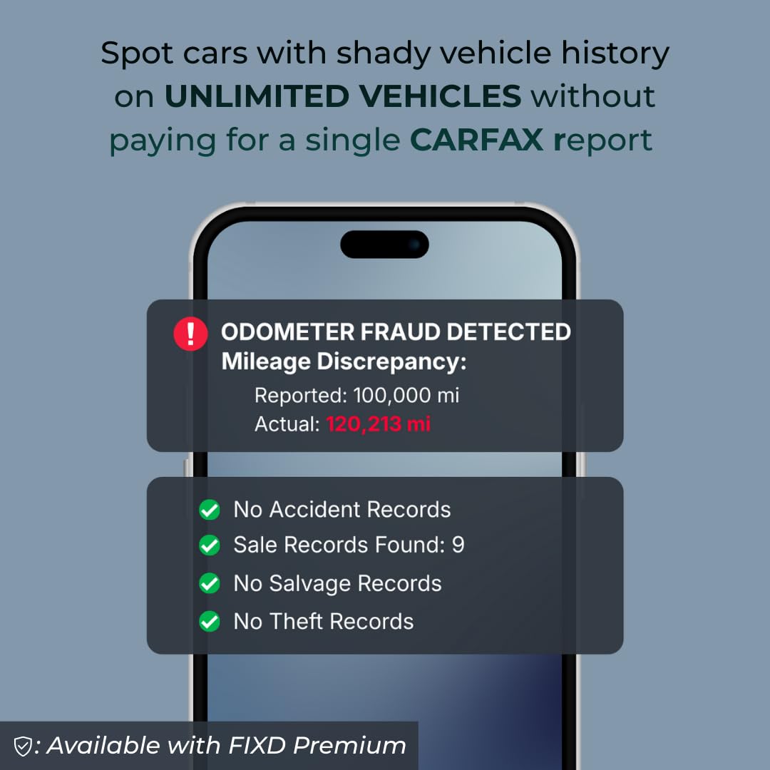 FIXD Bluetooth OBD2 Scanner - Car Diagnostic Check Engine Code Reader