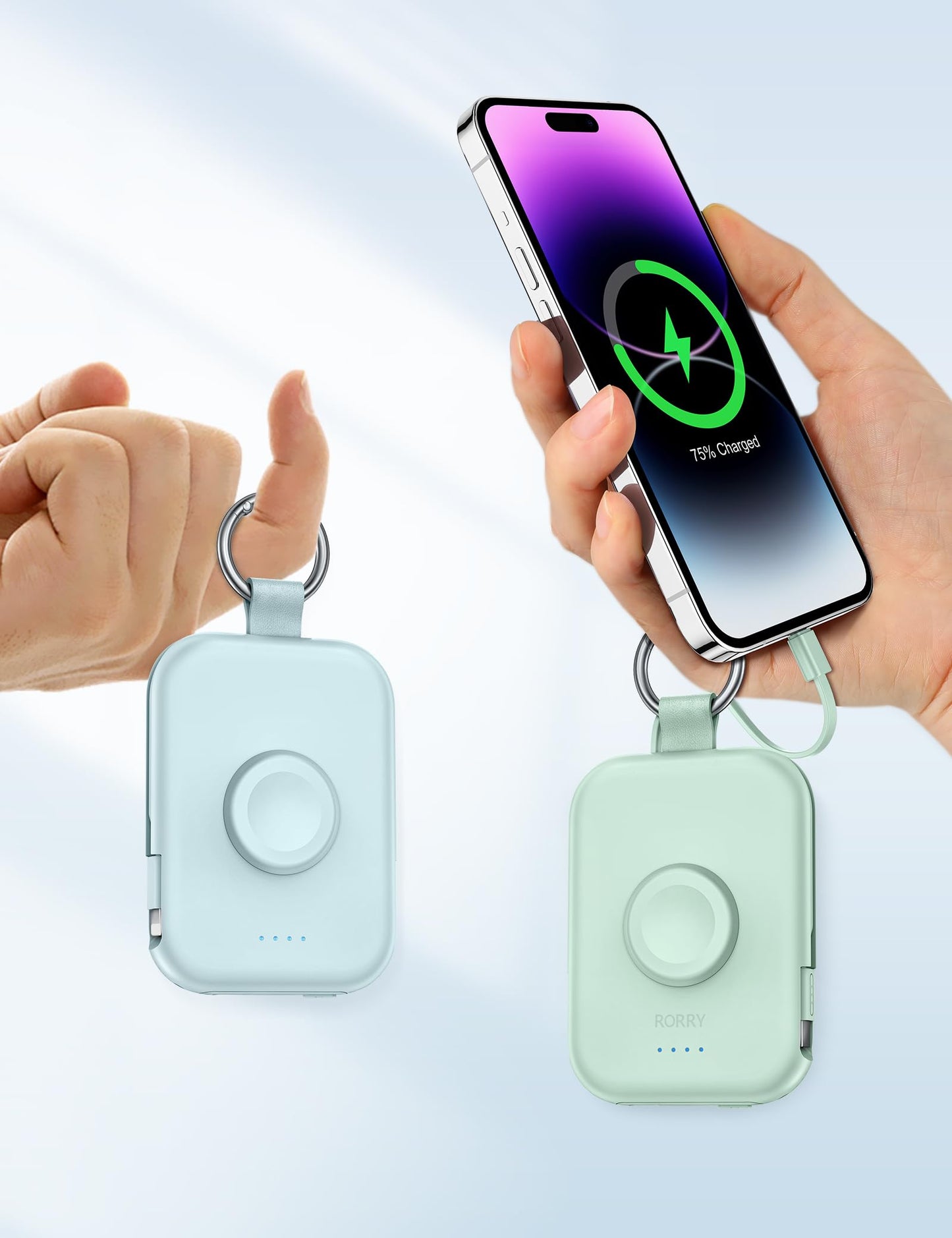 RORRY CharmGo Portable Charger, 5000mAh Portable Charger Power Bank