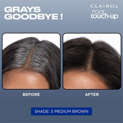 Clairol Root Touch Up Permanent Hair Dye, 5 Medium Brown, Pack of 1