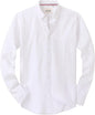 Alimens & Gentle Mens Solid Oxford Shirt Long Sleeve Dress Shirt Work Casual Button Down Shirts with Pocket