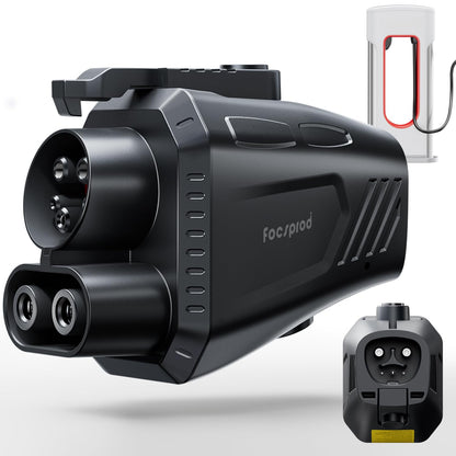 FOCSPROD J1772 to Tesla Charger Adapter, Max 80A 250V Fast Charging J1772 to NACS Adapter for Tesla Model 3/Y/X/S/Cybertruck Charging Adapter, Compatible with J1772 EV Charge to Tesla Adapter -UL 2252