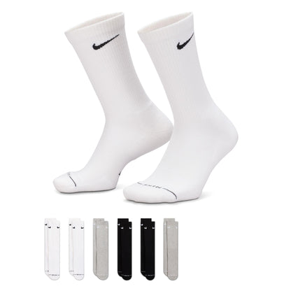 Nike Adult Dri-FIT Everyday Elevated Crew Socks (6-Packs) | Mens and Womens