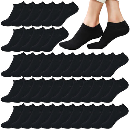 12-30 Pairs Low Cut Ankle Socks for Women No Show Casual Breathable Athletic Socks Bulk for Sport