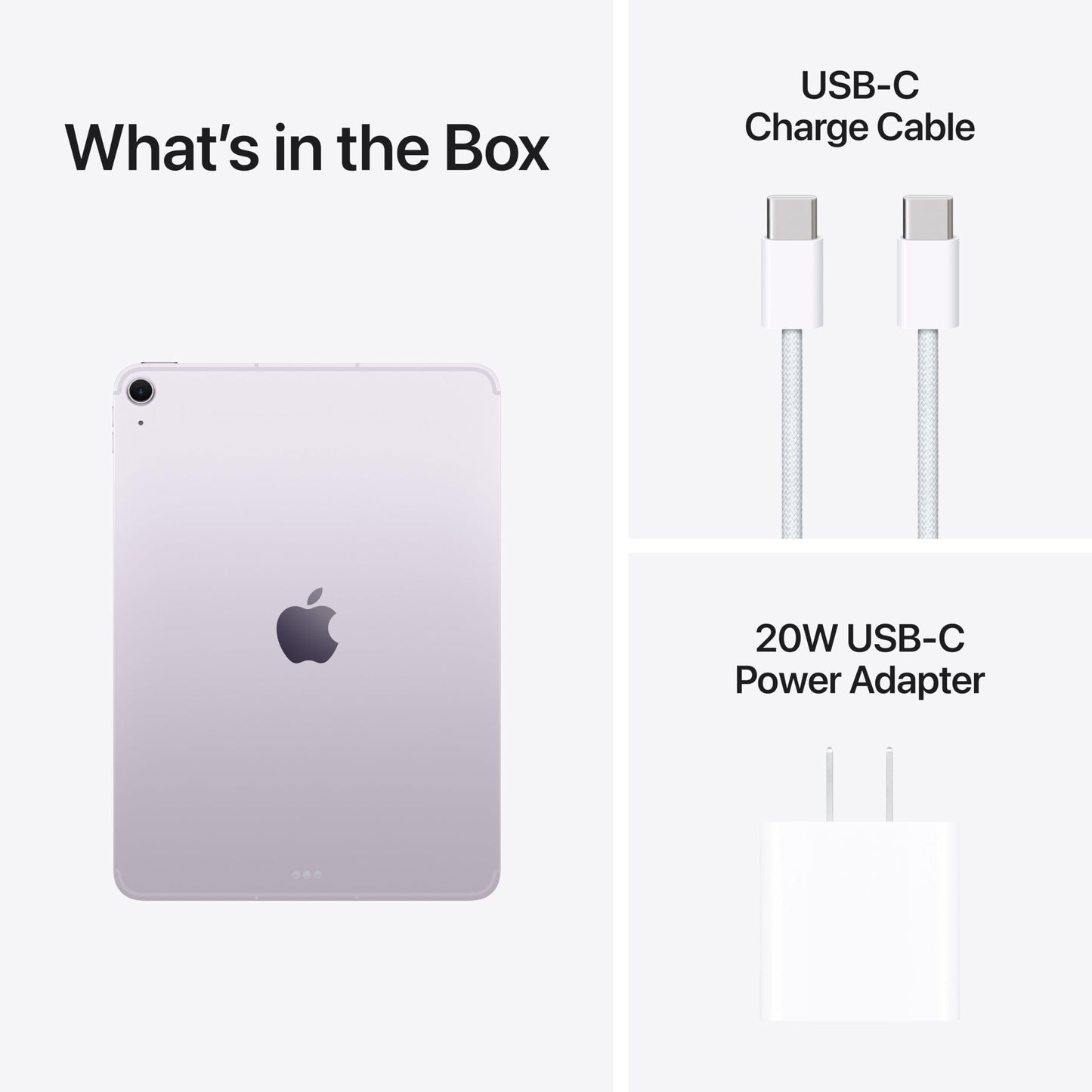 Apple iPad Air 11-inch (M4): Liquid Retina Display, 128GB, 12MP Front/Back Camera, Wi-Fi 7 with Apple N1, Touch ID, All-Day Battery Life — Purple with AppleCare+ (2 years)