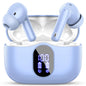 Wireless Earbuds, Bluetooth 5.4 Headphones Bass Stereo/Clear Calls, Black