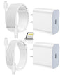 iPhone Charger Fast Charging, USB C Charger Block, 6FT/10FT Lightning Cable