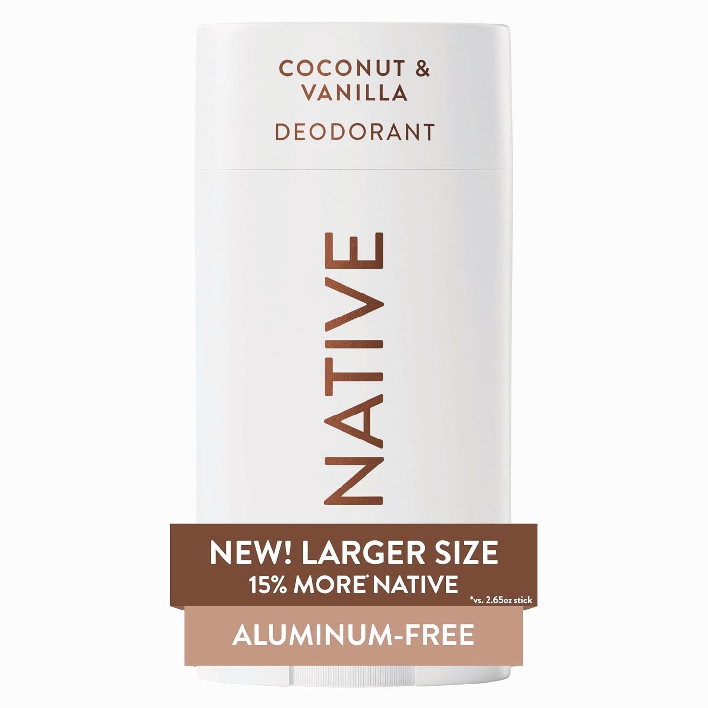 Native Aluminum Free Deodorant, Ocean & Timber, Large Size Stick, 72 Hour Odor Control, for Women & Men, Contains Naturally Derived Ingredients, 3.1 oz