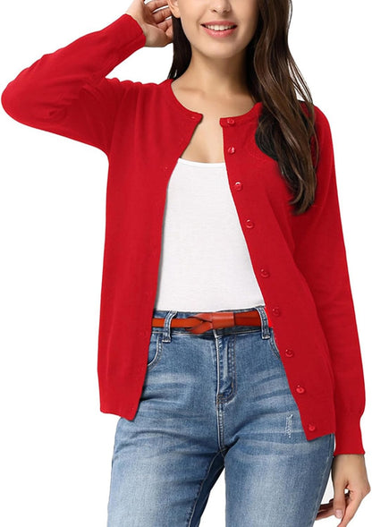 GRACE KARIN Knit Cardigan Sweaters for Women Lightweight Fall Outfits 2026