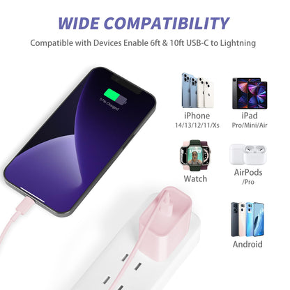 iPhone Charger Fast Charging,2Pack 20W Type C Fast Charger Block with [10FT&6FT] USB C to Lightning Cable Compatible for iPhone 14/13/12/11 Pro Max/Xs Max/XR/X,iPad