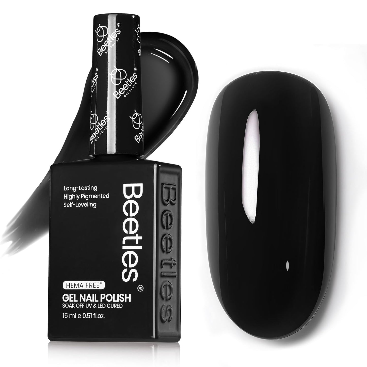 Beetles Purple Gel Nail Polish, 1 Pcs 15ml Purple Gel Polish