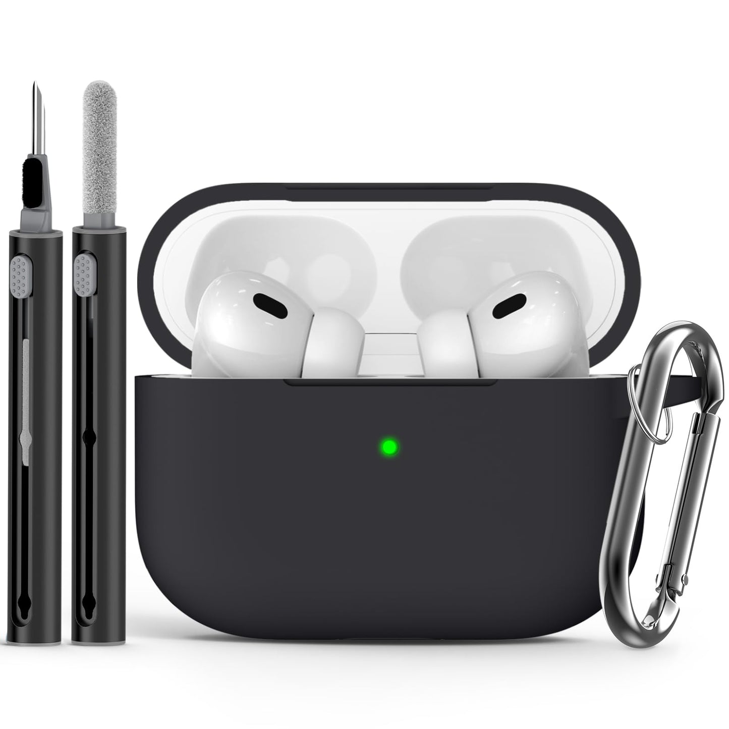 Ljusmicker for AirPods 4 Case 2024 with Cleaner Kit,Milk Tea
