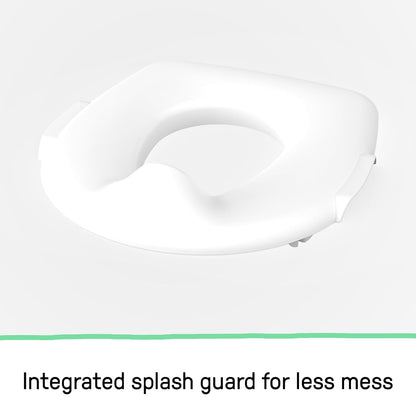 Ingenuity My Size Potty Pro 2-in-1 Potty Training Toilet, Floor Potty with Removable Potty Seat for Standard Toilets, Realistic Flushing Sound, for Toddlers Ages 18+ Months, Up to 50 lb