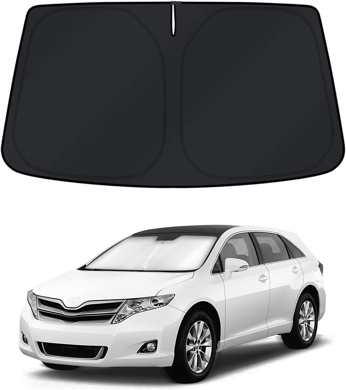KUST Windshield Sun Shade for 2016 2017 2018 2019 2020 2021 2022 BMW X1 F48 Accessories Custom Fit Sunshade Foldable Window Sun Visor Protector Blocks UV Rays Keep Your Car Cooler