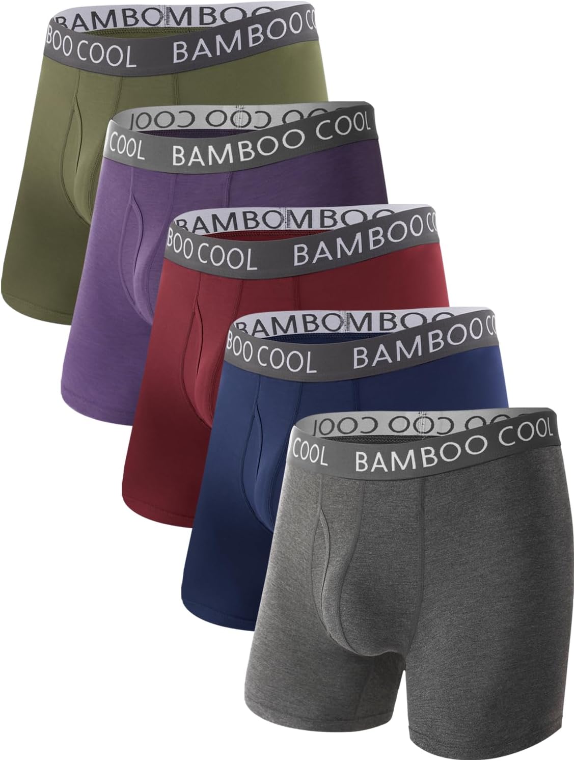 BAMBOO COOL Ultra Soft & breathable Mens Underwear Boxer Briefs Pack