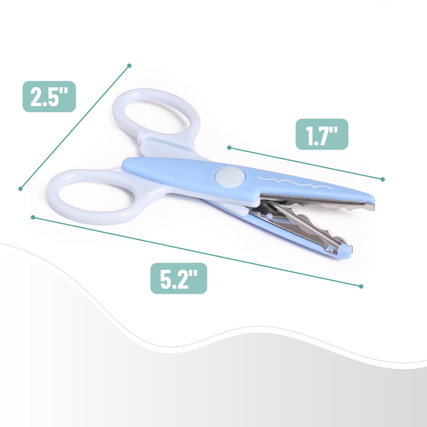 Mr. Pen- Craft Scissors Decorative Edge, 6 Pack, Bright Zig Zag Scissors