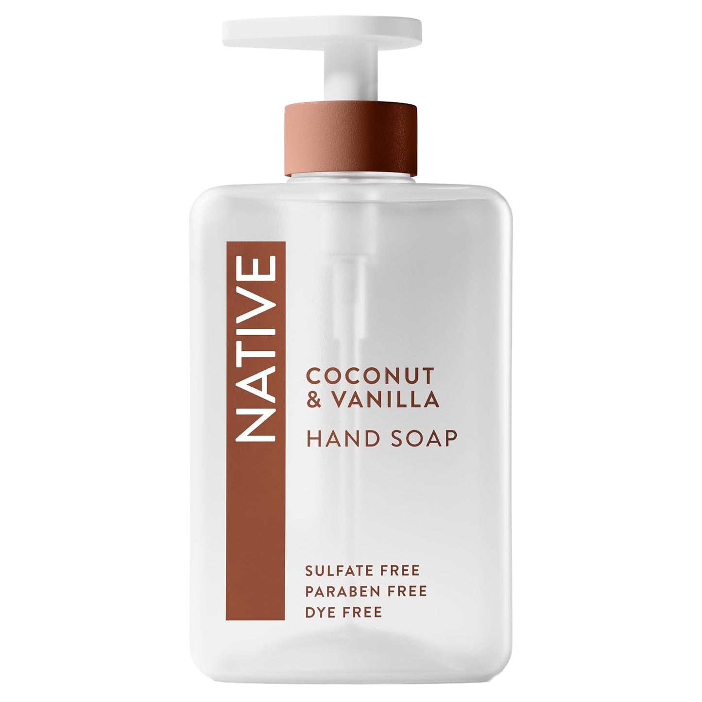 Native Liquid Hand Soap, Toasted Vanilla & Honey Scent, Non-Drying Formula for Soft, Smooth Hands, Made with Plant-Based Cleansers, Sulfate & Paraben Free, 13 oz Bottle