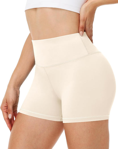 Runhit Women's Workout Biker Shorts - 3"/5"/8" High Waisted Tummy Control Spandex Booty Shorts for Volleyball Gym Yoga Dance