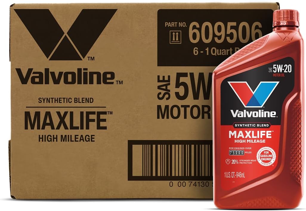 Valvoline MaxLife High Mileage 5W-30 Synthetic Blend Motor Oil 5 Quart