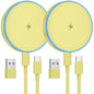 MagSafe Charger 2 Pack 15W Magnetic Wireless Charger Fast Charging Pad Compatible with iPhone 17/16/15/14/13/12 Series & AirPods 3/2/Pro Magnetic MagSafe Charging Pad with Dual Ports-Blue