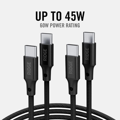 Ridge 20W Magnetic Power Bank Battery Pack 10,000mAh - Fast Charging, Compatible with MagSafe - Portable Charger Flight-Safe Travel Powerbank - Built-in Cables & Magnetic Attachment (Matte Black)