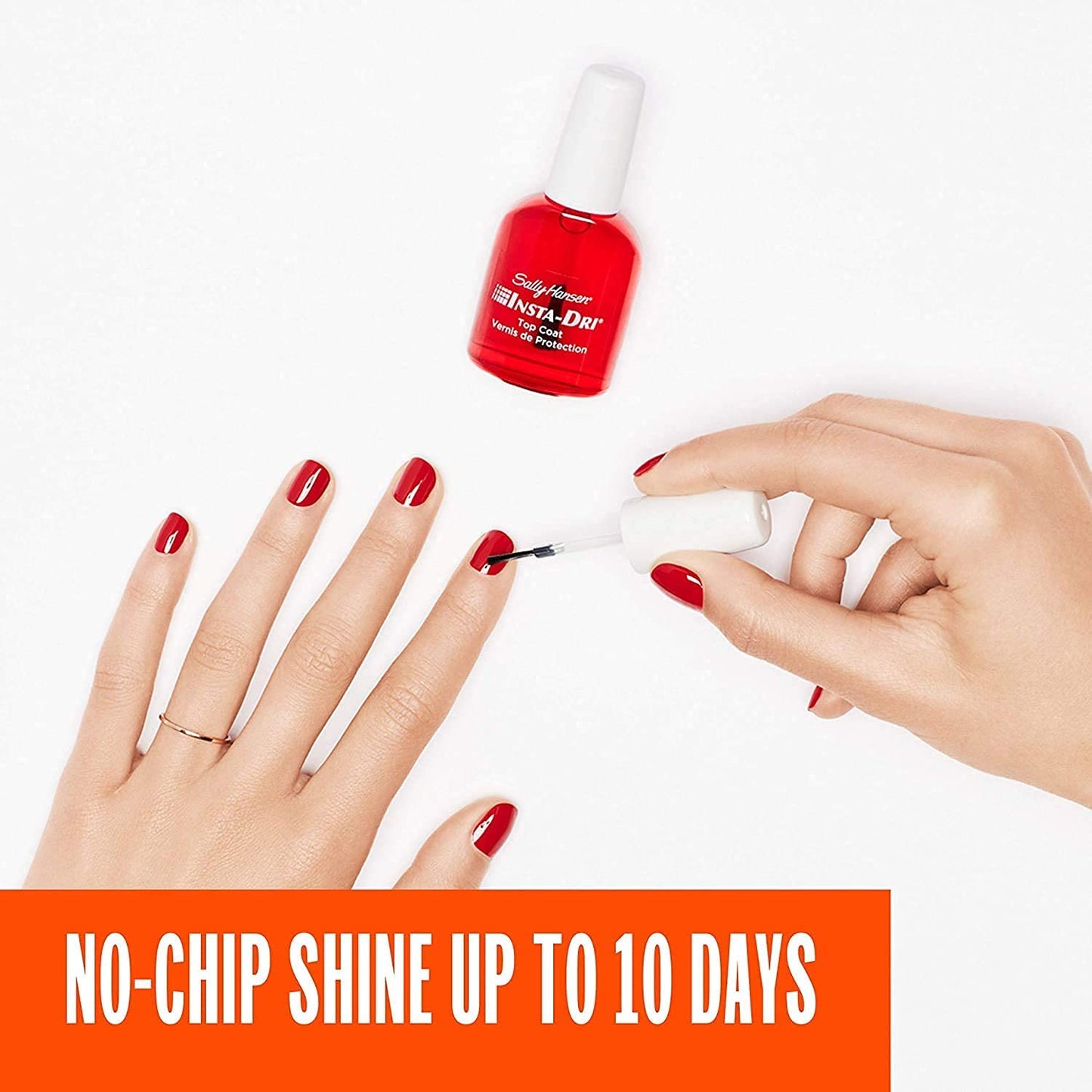 Sally Hansen Advanced Hard as Nails™, Clear Nail Strengthener, Includes Retinol and Nylon, Nourishing