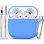 Ljusmicker for AirPods 4 Case 2024 with Cleaner Kit,Milk Tea