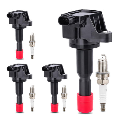 UF667 Ignition Coil & ILZFR6D11 Double Iridium Spark Plug for BMW 2.5-6.0L