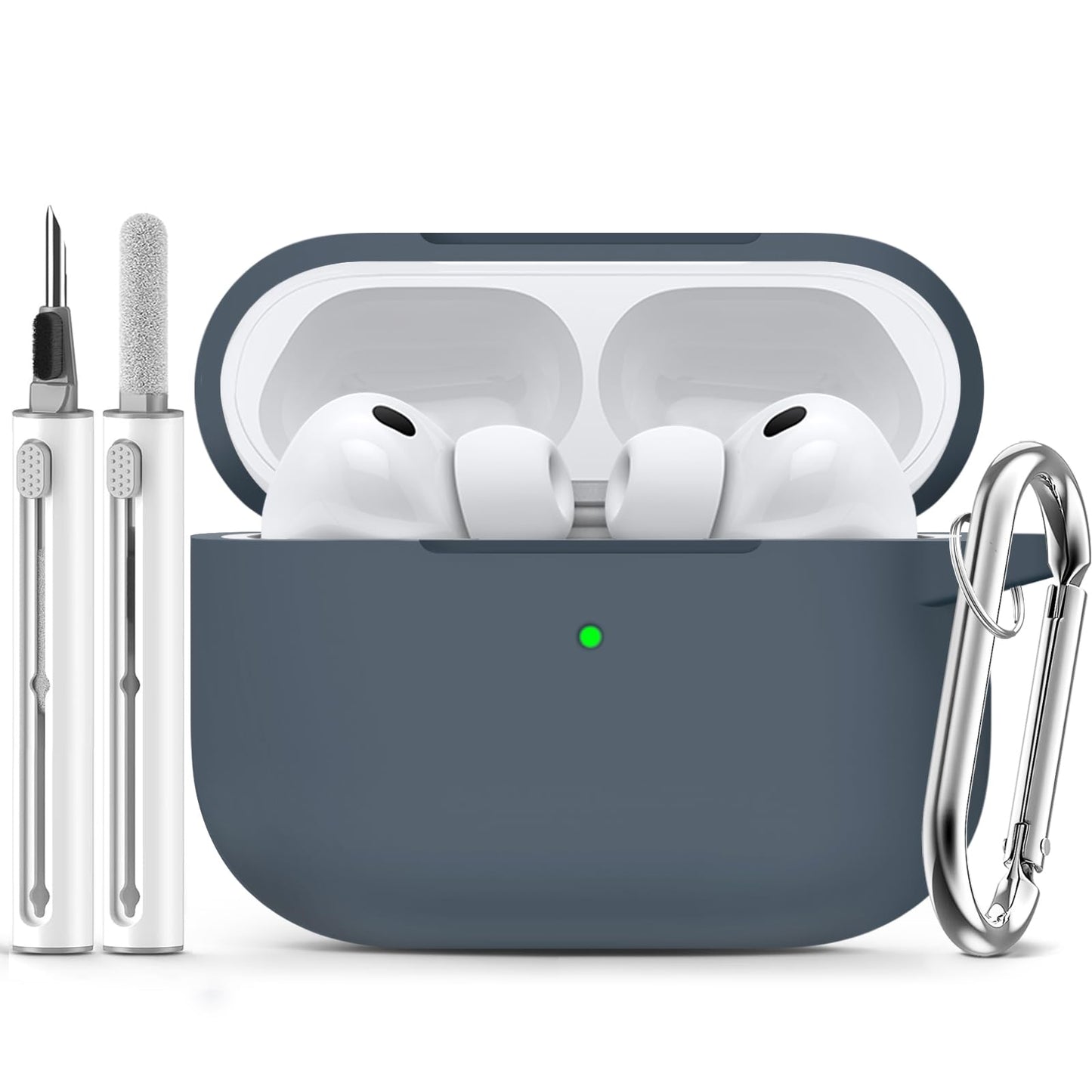 Ljusmicker for AirPods 4 Case 2024 with Cleaner Kit,Milk Tea