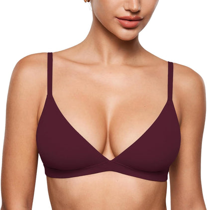 INLYRIC Women's Unlined Triangle Bralette