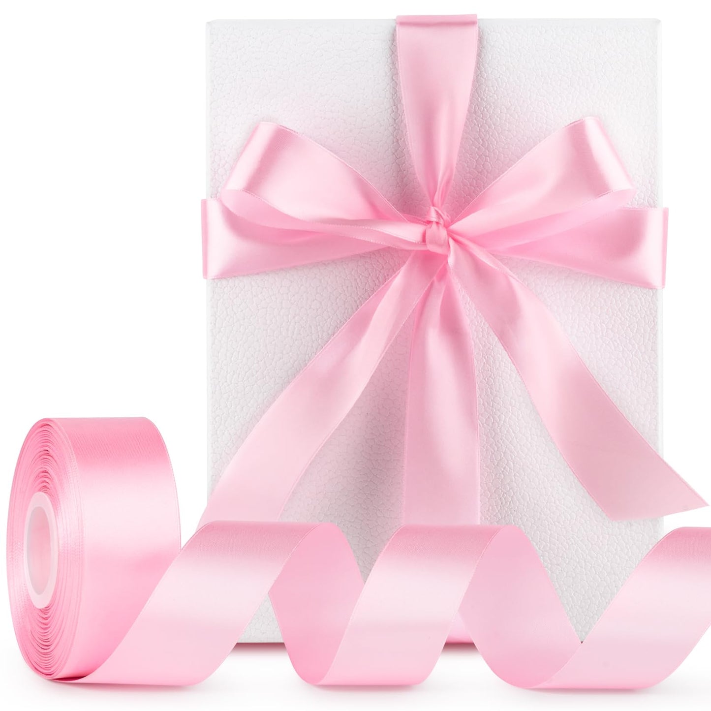 Mauproy Dusty Rose Satin Ribbon, 1-1/2 Inch, 50 Yards
