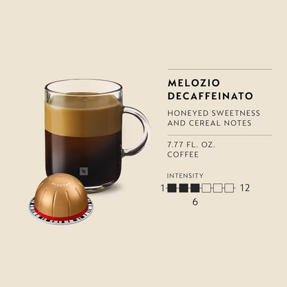 Nespresso Vertuo, Melozio Decaffeinato, 30-Count Espresso Pods