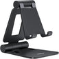 Nulaxy Full Aluminum Dual Folding Cell Phone Stand for Desk, Black